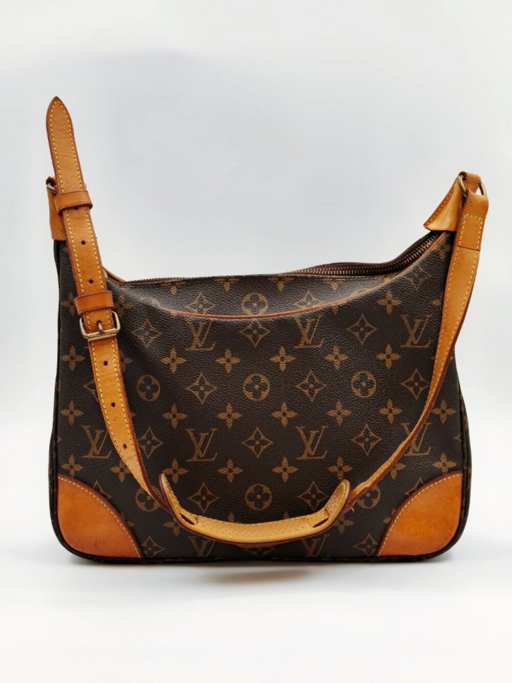 Louis Vuitton Monogram Boulogne 30 Shoulder Bag Brown Canvas Leather - Picture 3 of 16